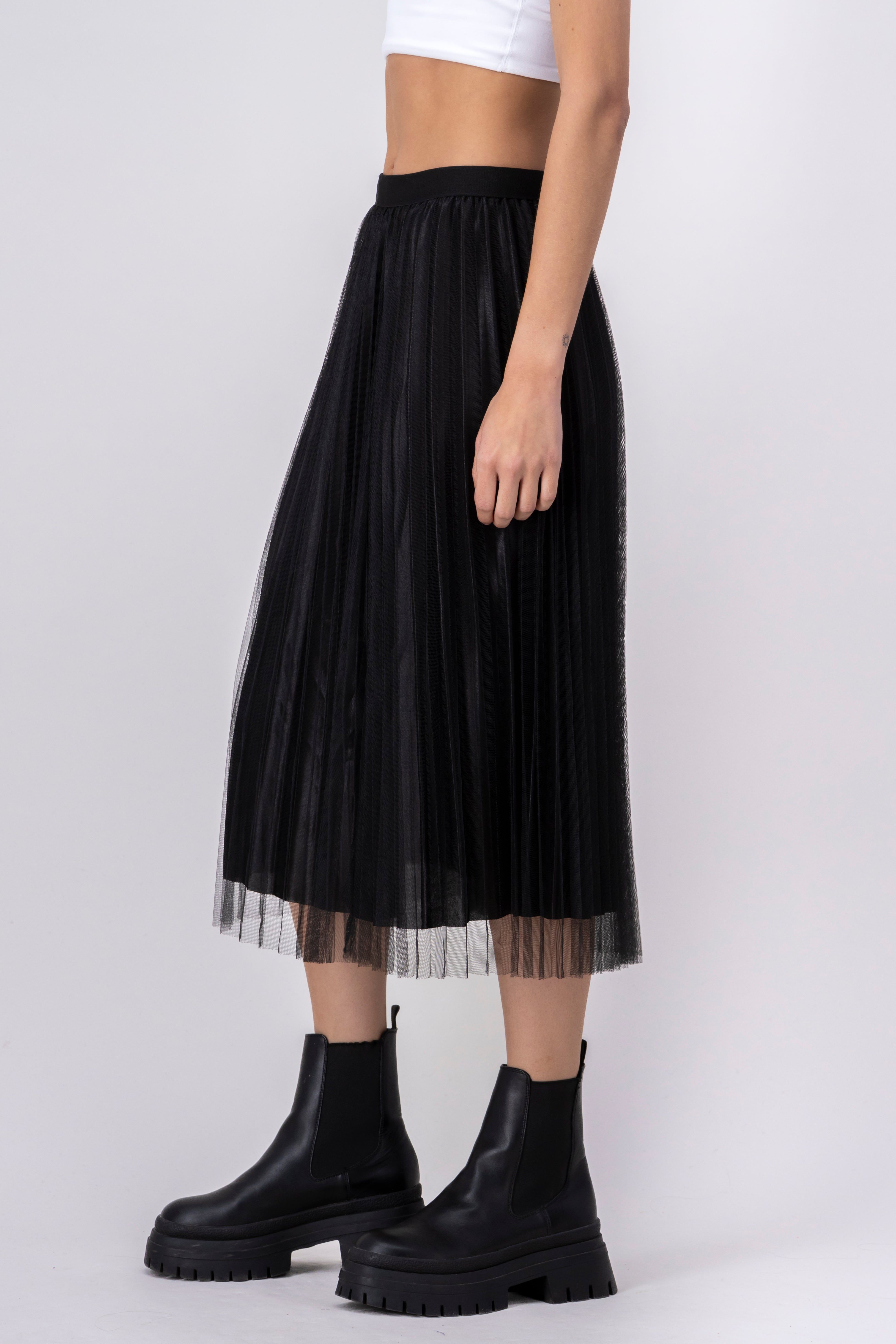 Falda midi plisada mesh sold by Shasa product image thumbnail 3