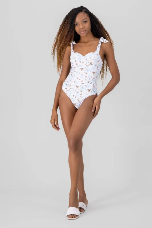 Traje de baño flores con copas sold by Shasa