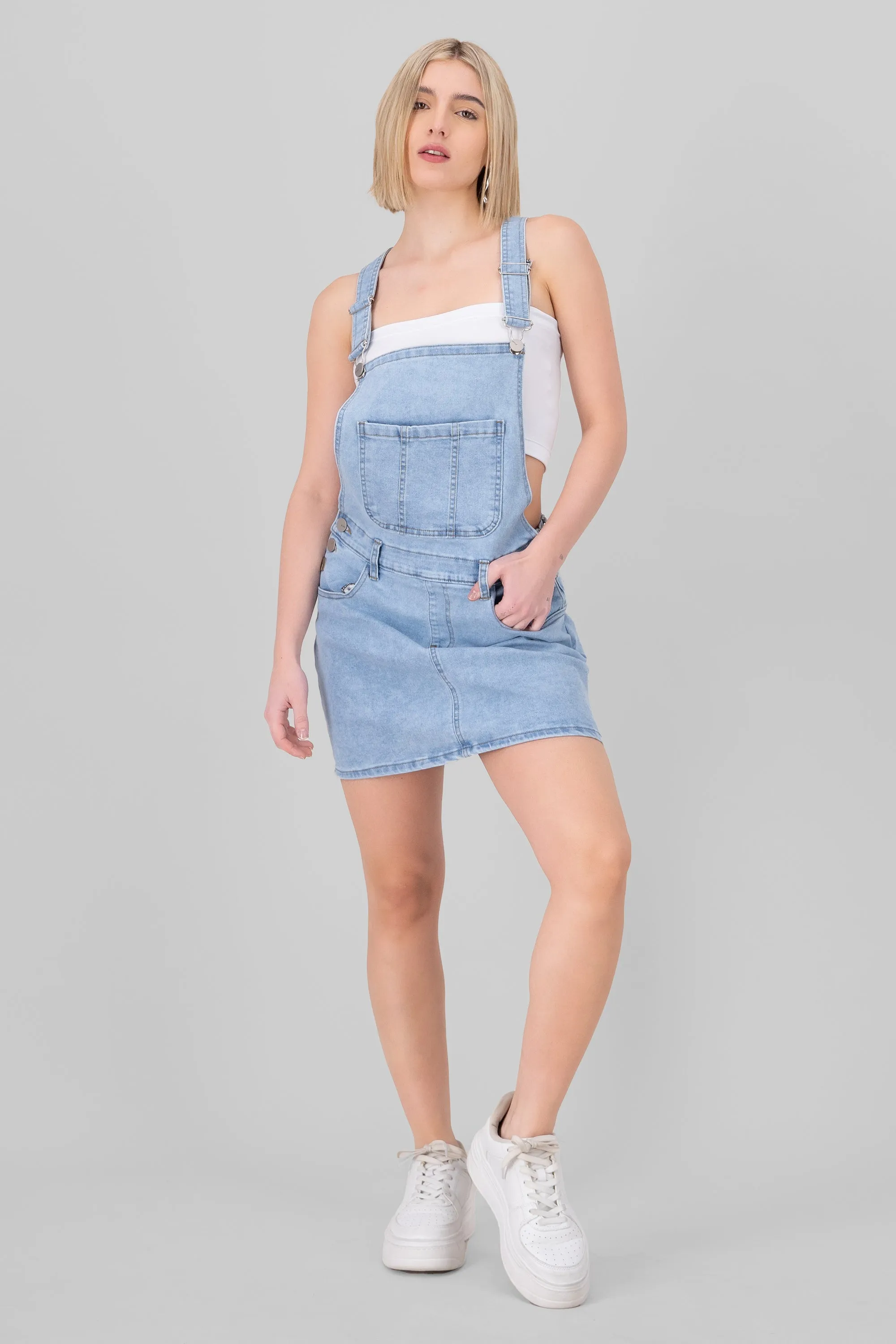 Overol falda denim sold by Shasa