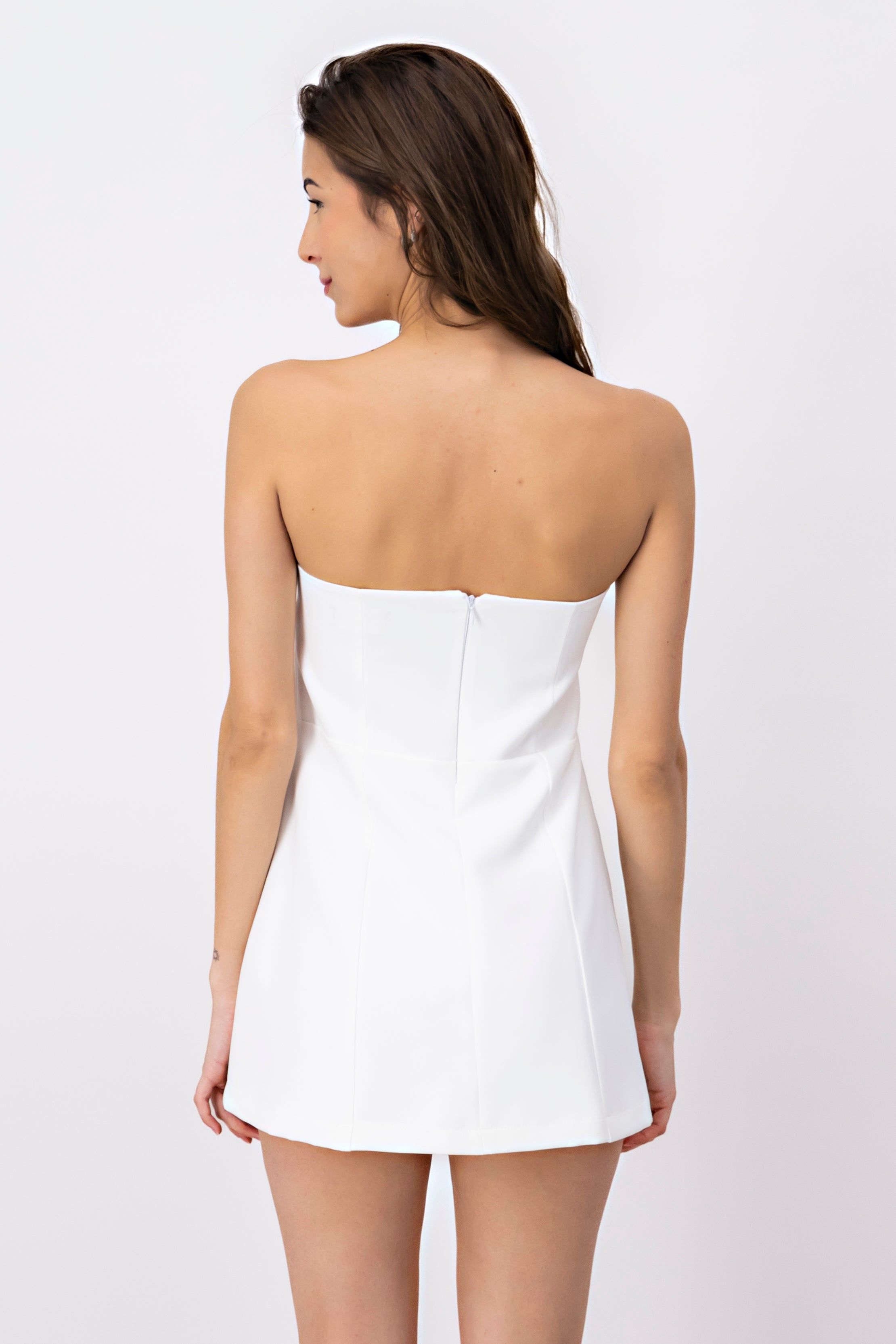 Vestido mini con aplicación de rosa y abertura Hyp sold by Shasa product image thumbnail 4