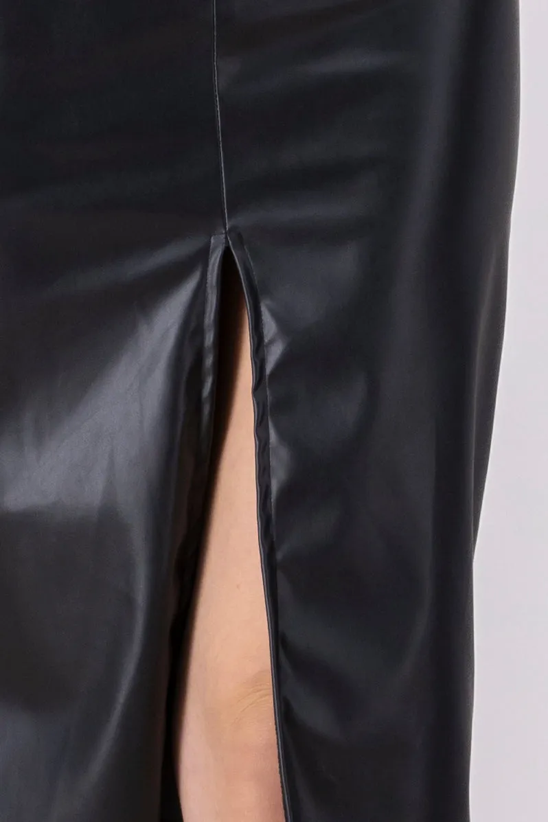 Falda Midi Efecto Piel Abertura sold by Shasa product image thumbnail 5