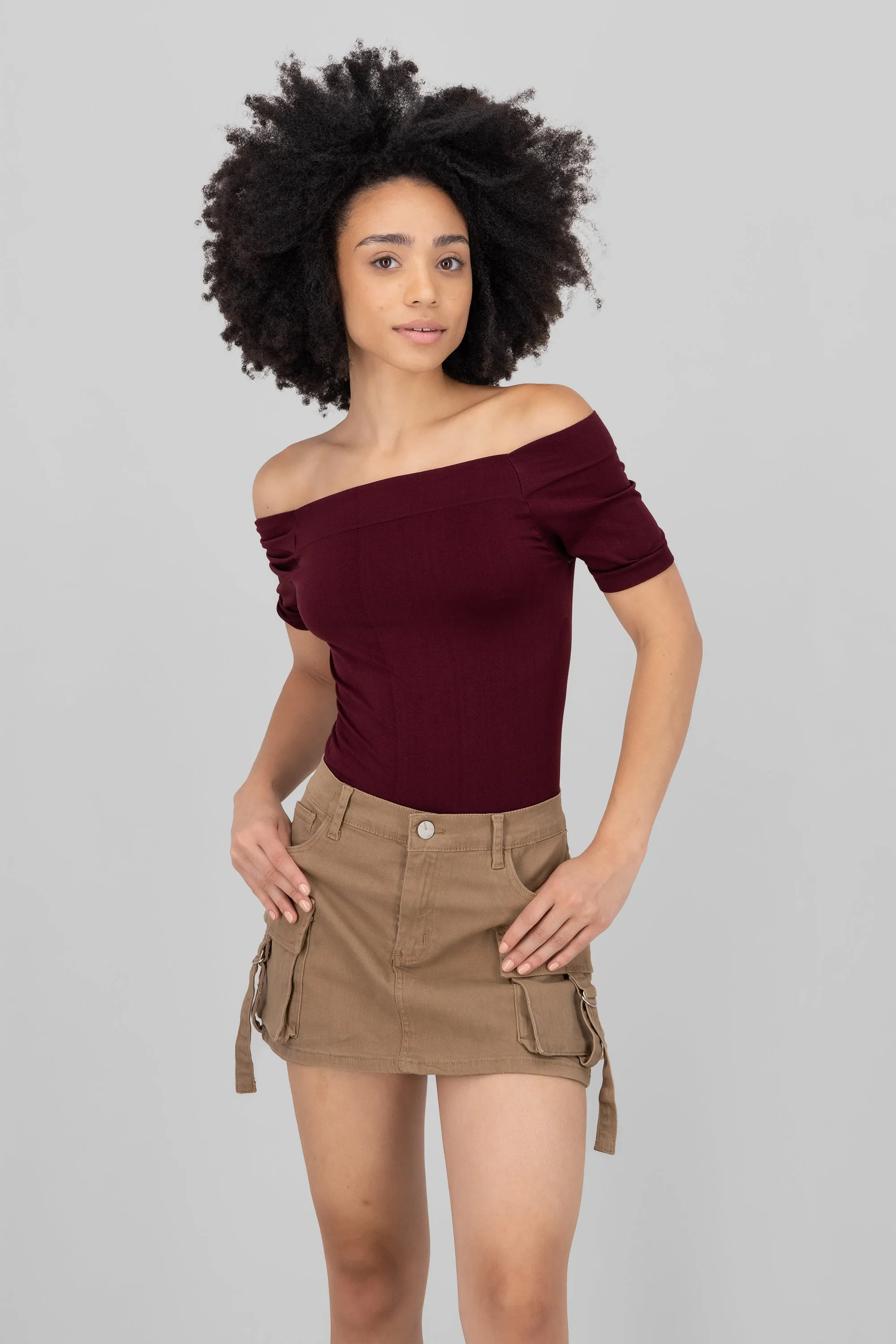 Bodysuit Liso Hombros Descubiertos sold by Shasa