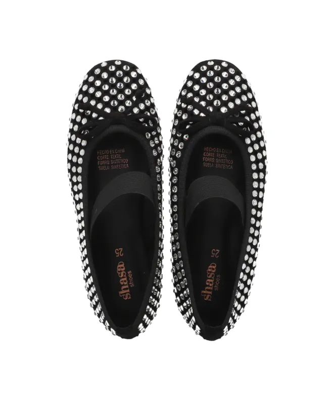 Flat ballerina brillos moño sold by Shasa