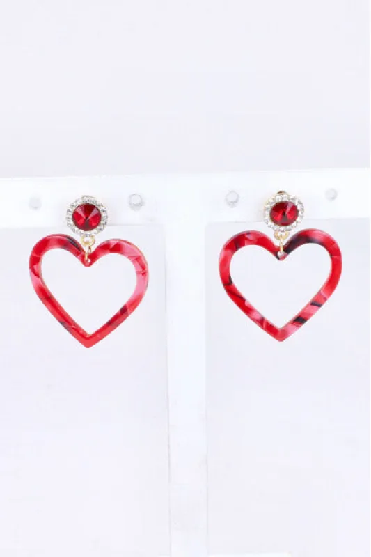 Aretes Corazon Brillo sold by Shasa