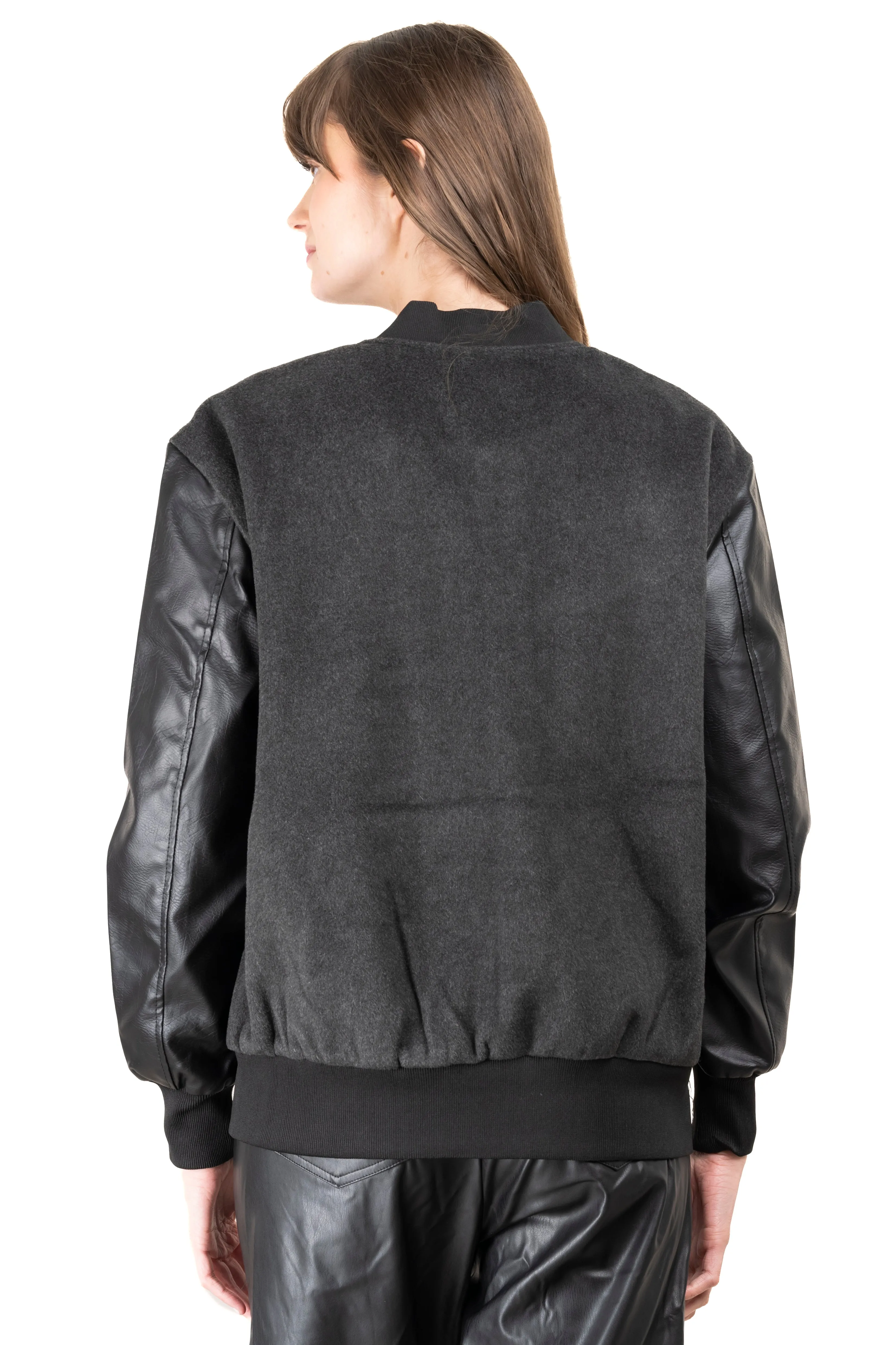Chamarra bomber mangas efecto piel sold by Shasa product image thumbnail 4