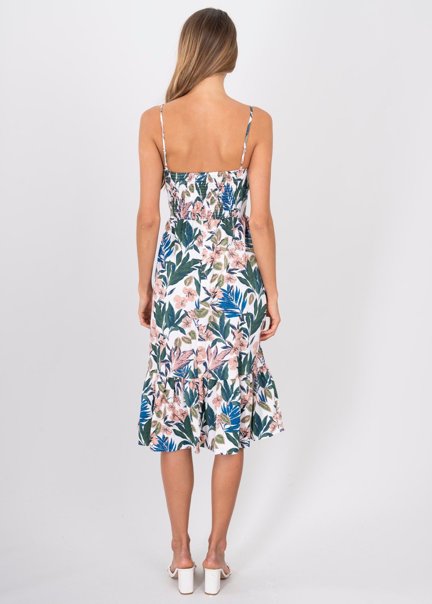 Vestido Maxi Abertura Abdomen Estampado Tropical sold by Shasa product image thumbnail 4