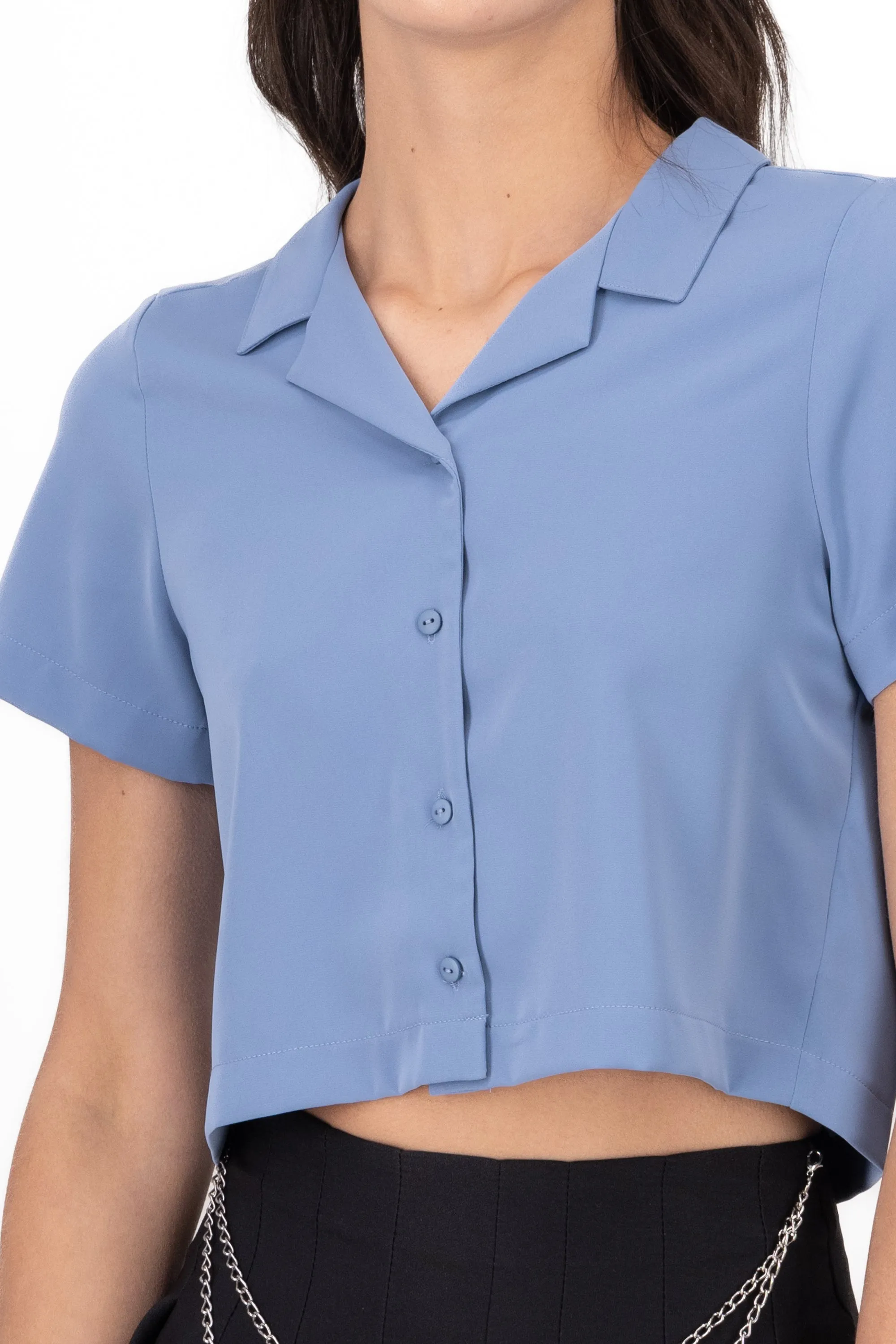 Camisa Crop Amplia Manga Corta sold by Shasa product image thumbnail 5