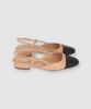 Flat slingback contraste en punta sold by Shasa