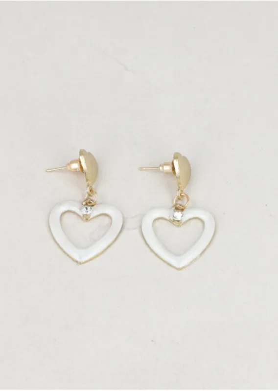 Aretes Doble Corazón Brillo sold by Shasa