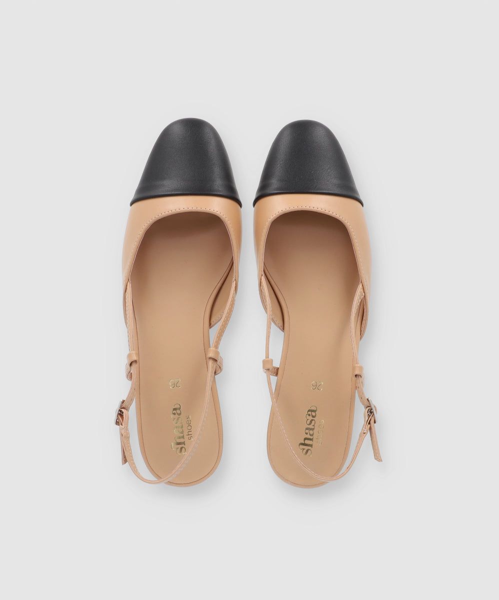 Flat slingback contraste en punta sold by Shasa product image thumbnail 2