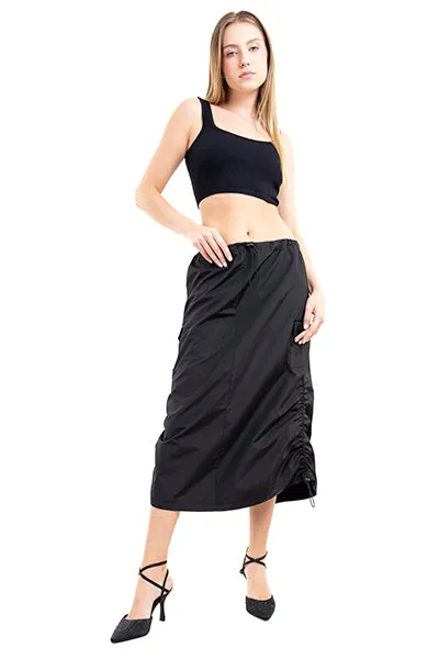 Falda midi cargo fruncido sold by Shasa product image thumbnail 2