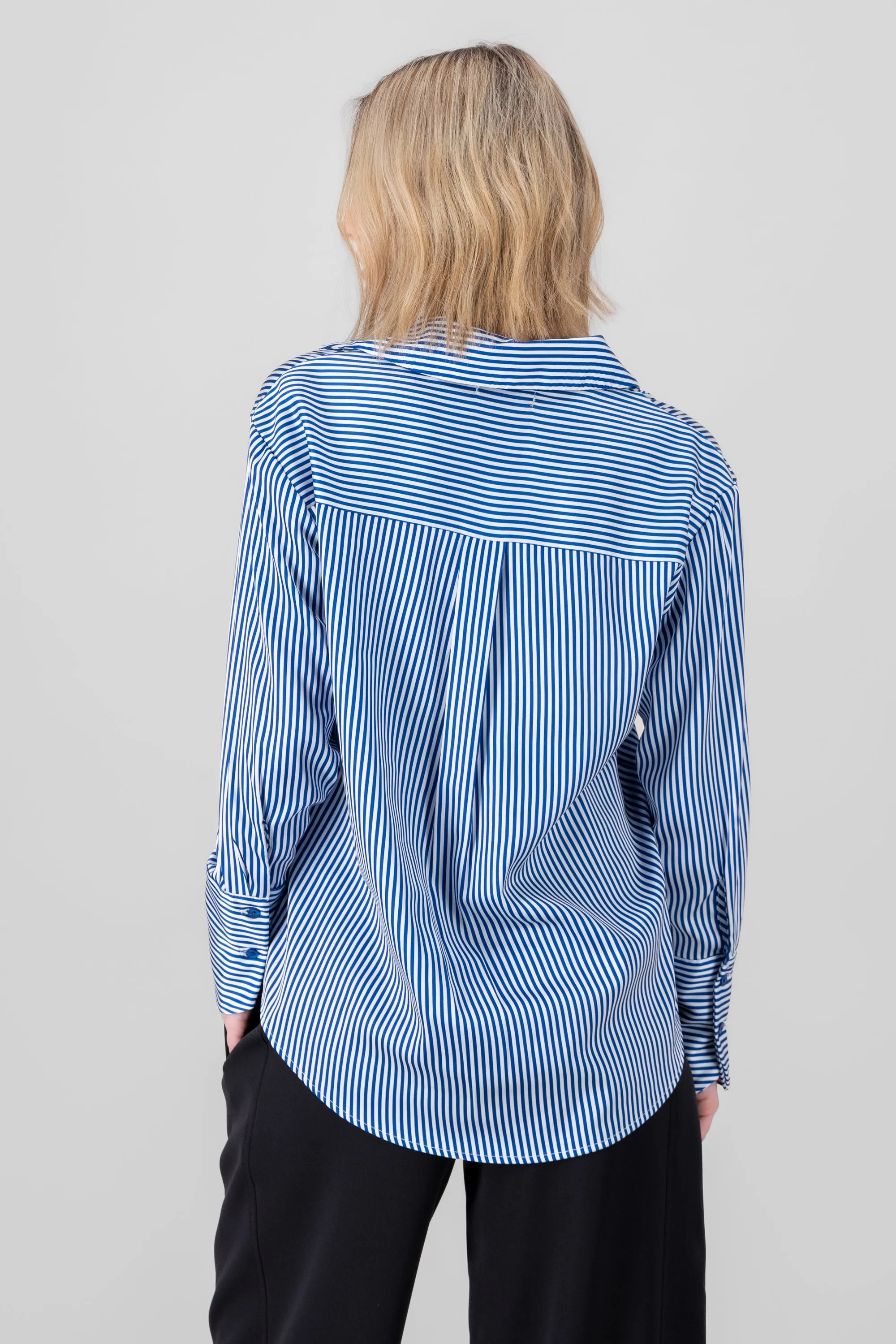 Blusa satin rayas manga larga Hypsters sold by Shasa product image thumbnail 4