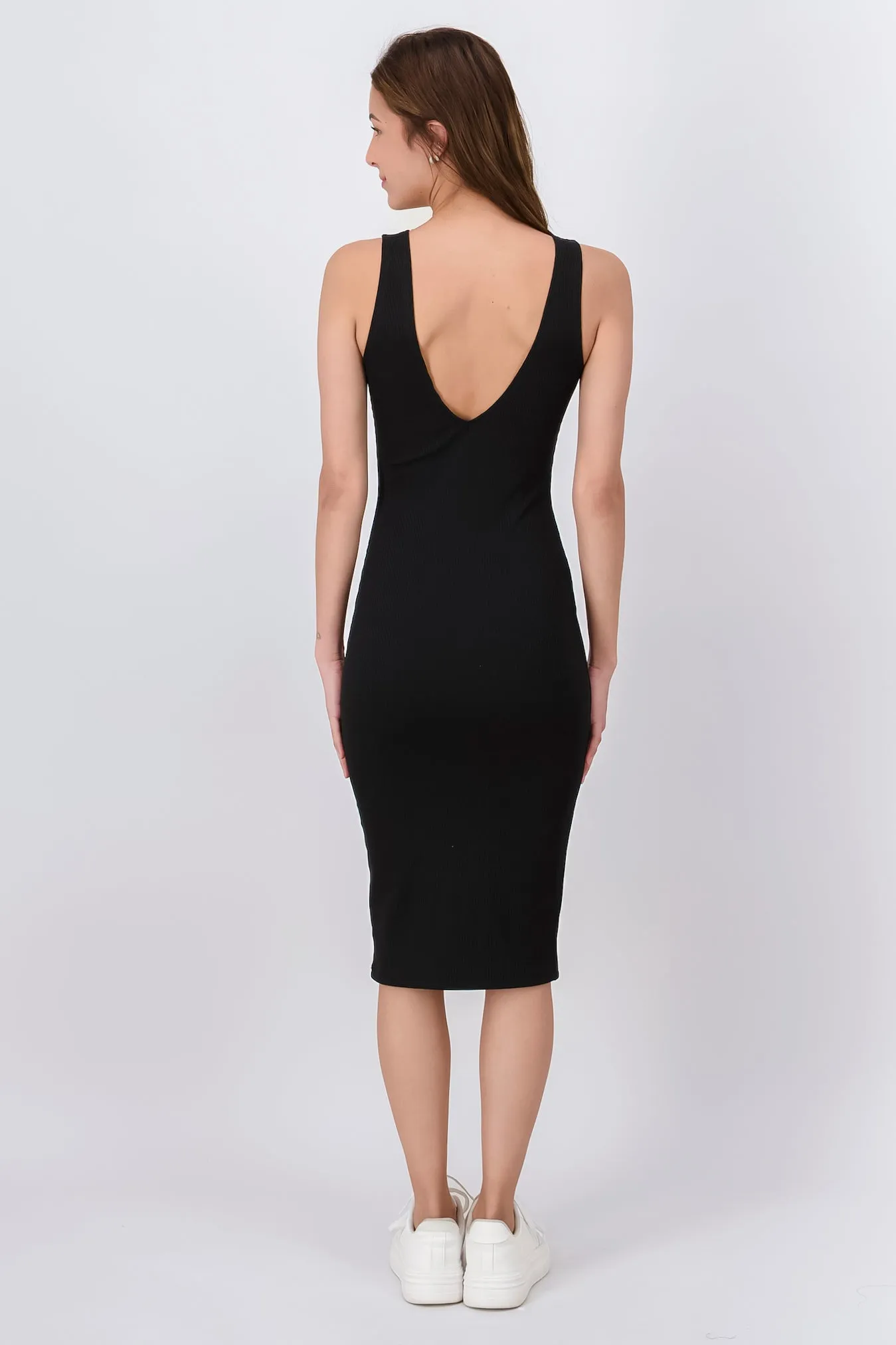 Vestido Midi Acanalado Liso sold by Shasa product image thumbnail 4