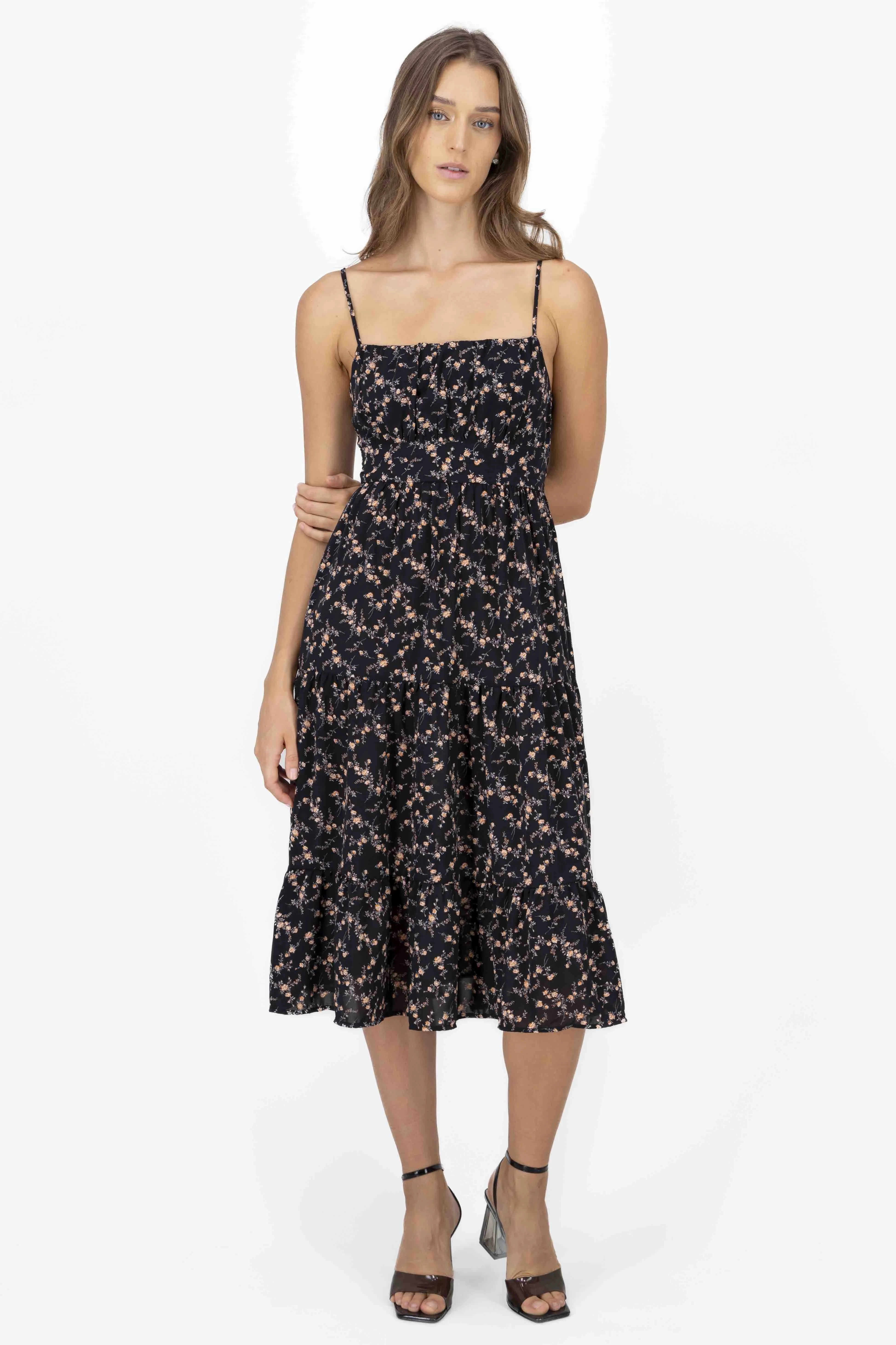 Vestido midi flores sold by Shasa product image thumbnail 2