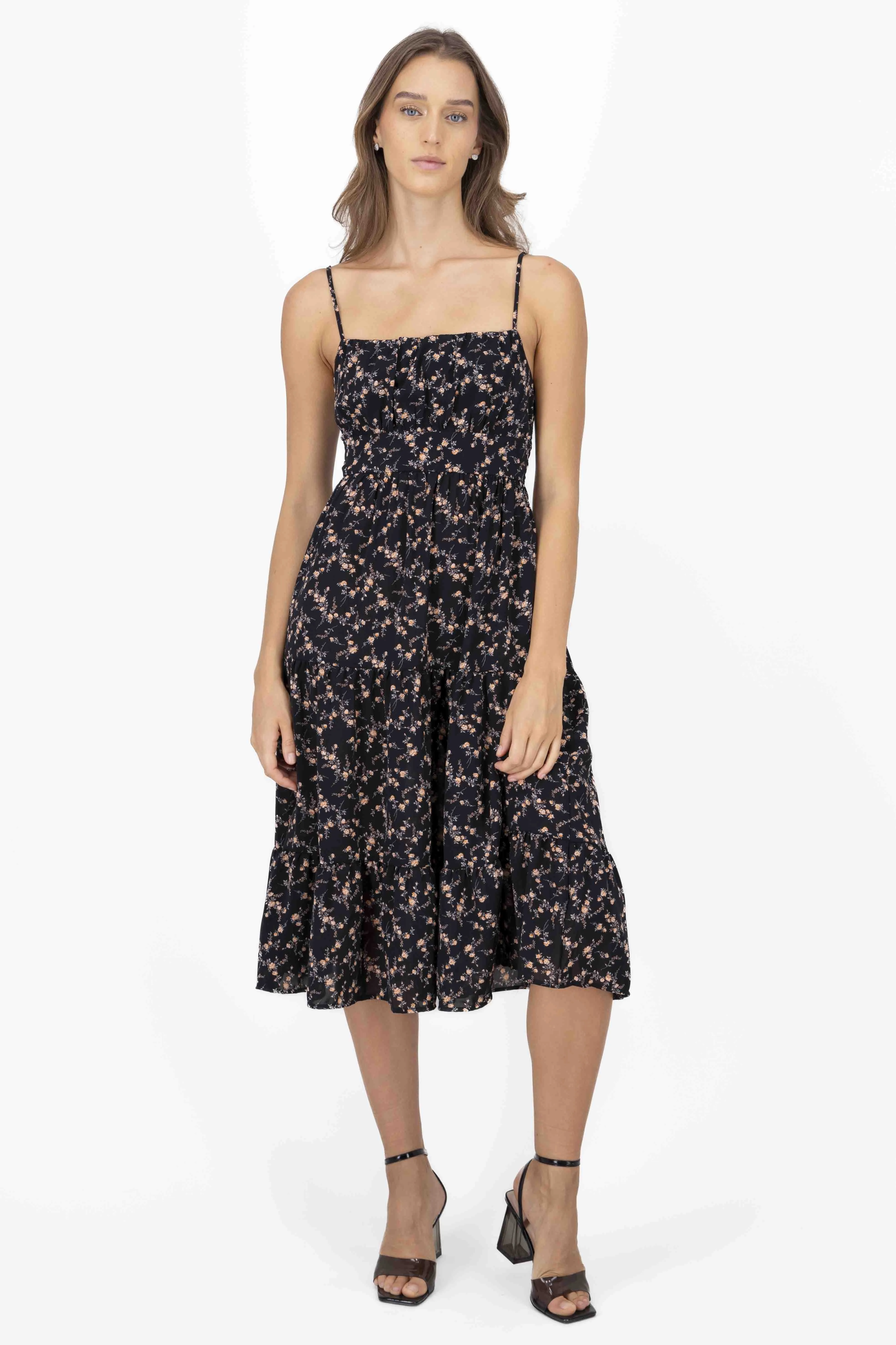 Vestido midi flores sold by Shasa