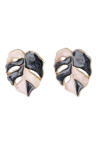 Aretes studs hoja multicolor sold by Shasa product image thumbnail 3