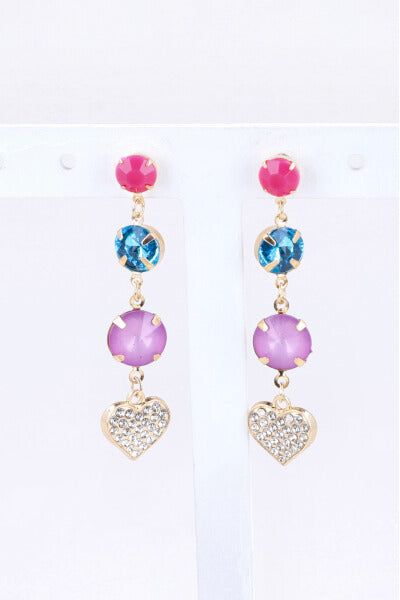Aretes Cristales Corazon sold by Shasa