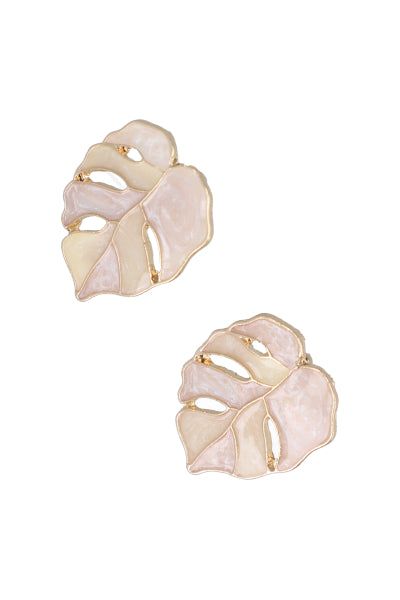 Aretes studs hoja multicolor sold by Shasa product image thumbnail 2