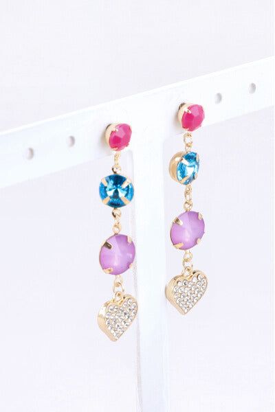 Aretes Cristales Corazon sold by Shasa product image thumbnail 2