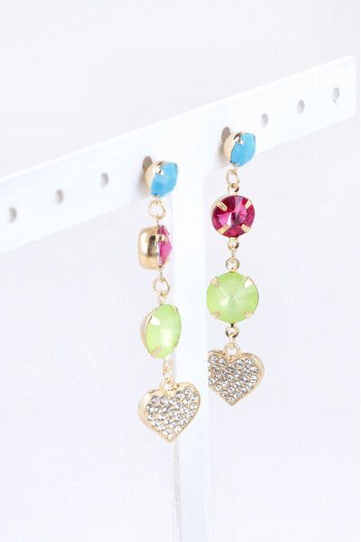 Aretes Cristales Corazon sold by Shasa product image thumbnail 4