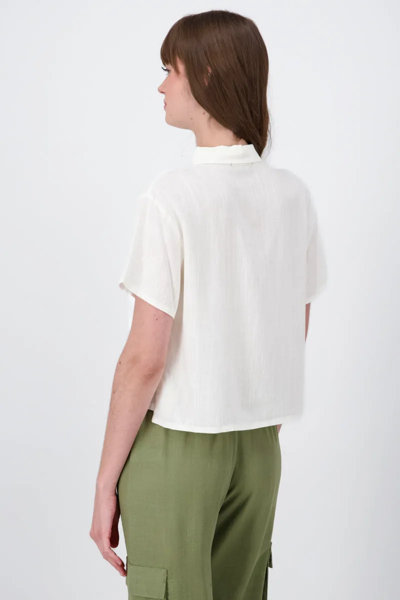 Camisa crop botones sold by Shasa product image thumbnail 4