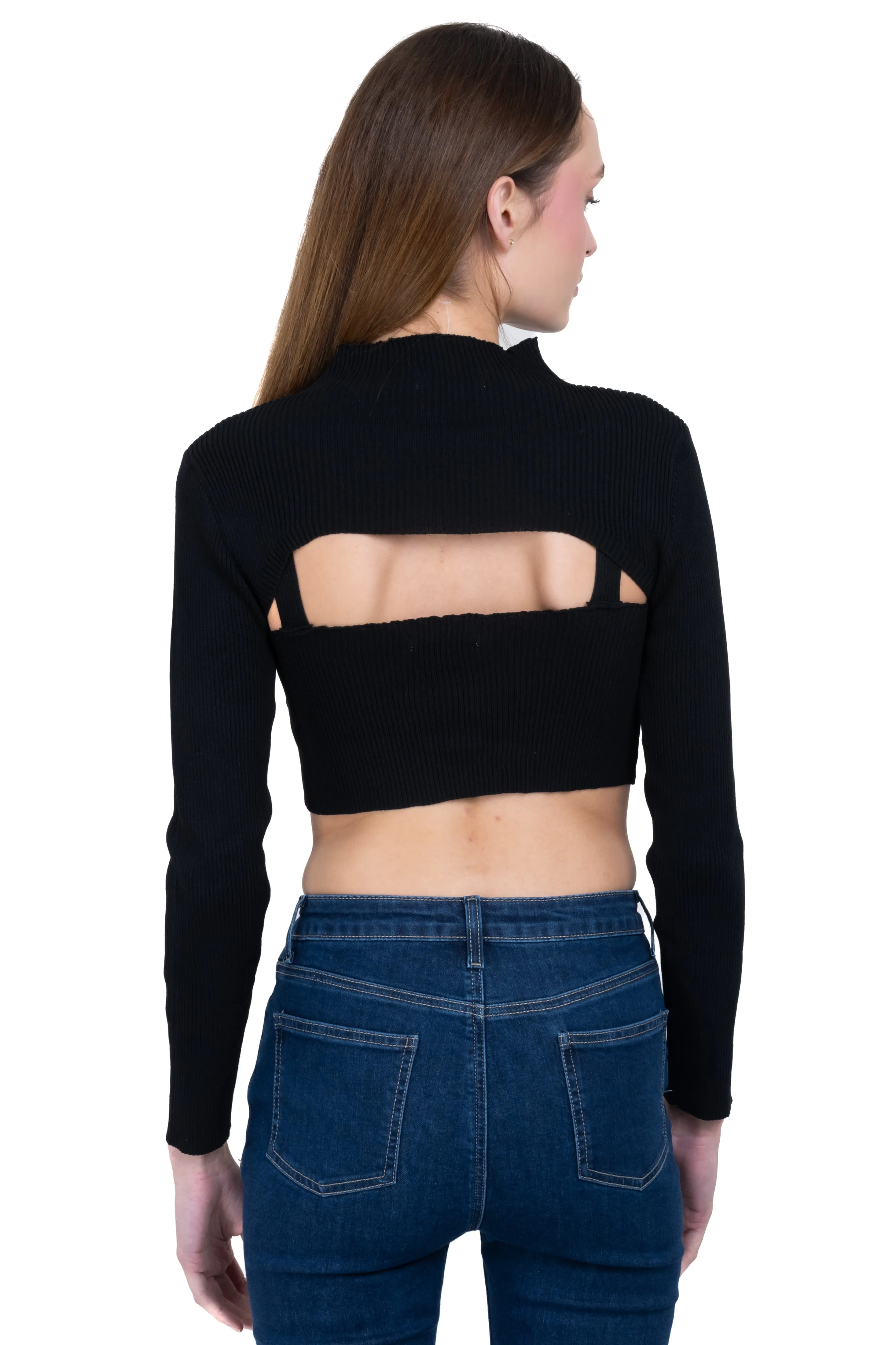 Suéter crop cut out sold by Shasa product image thumbnail 5