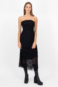 Maxi Vestido Liso Mesh Strapless sold by Shasa