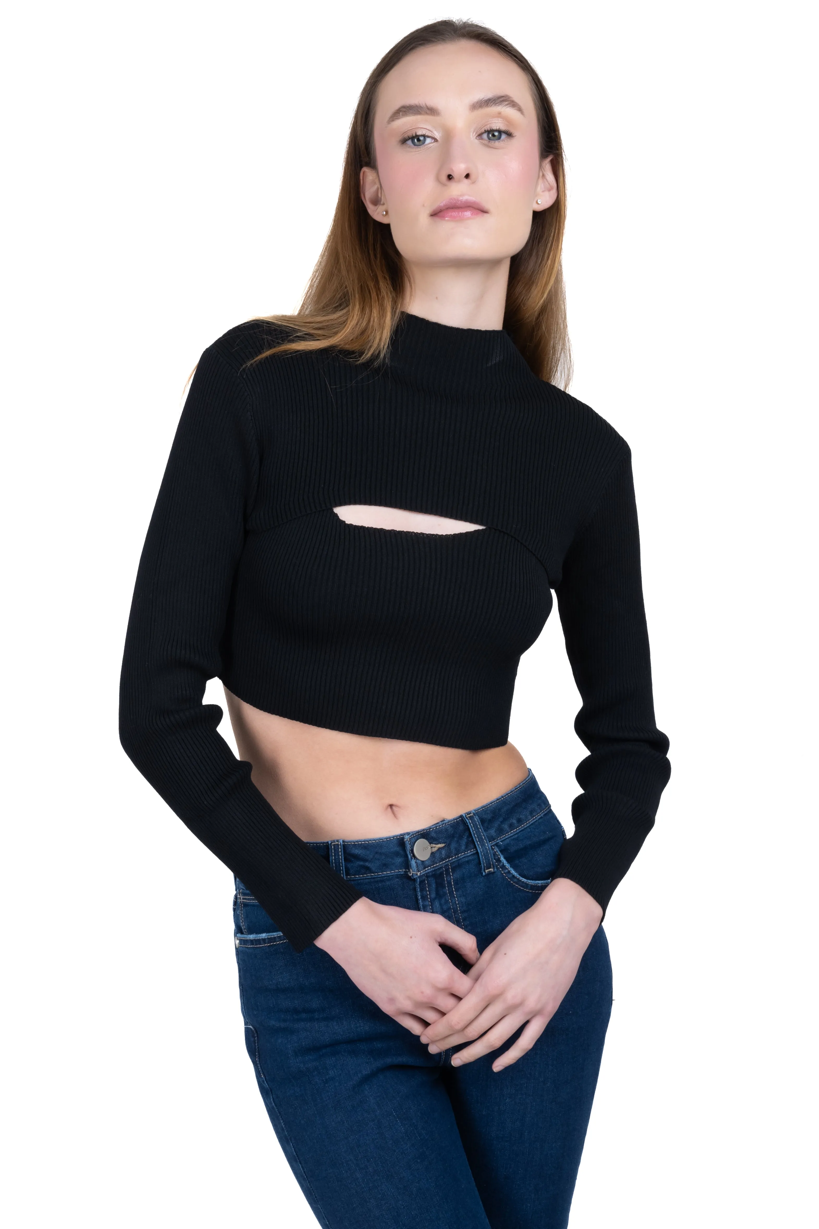 Suéter crop cut out sold by Shasa product image thumbnail 2