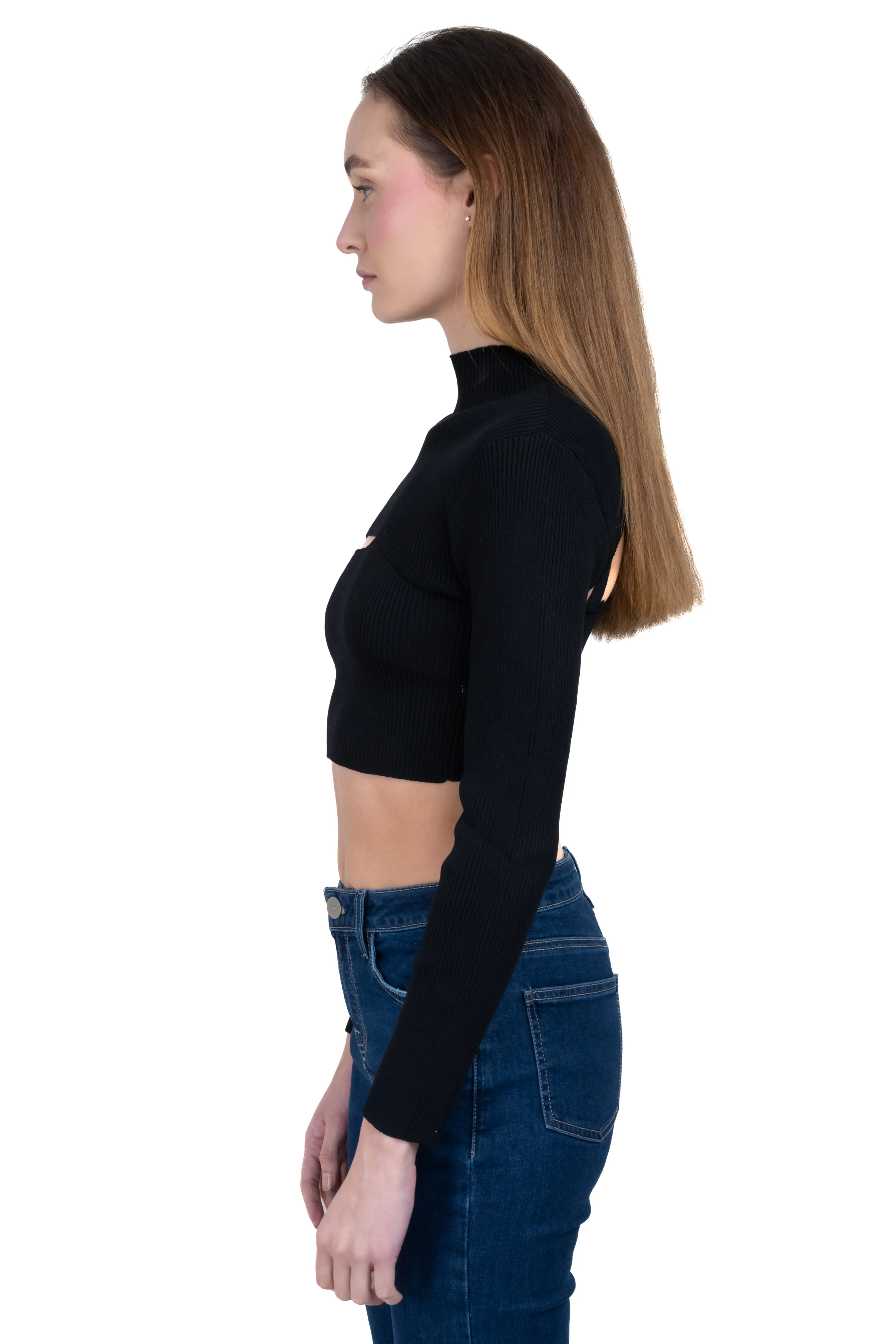 Suéter crop cut out sold by Shasa product image thumbnail 3