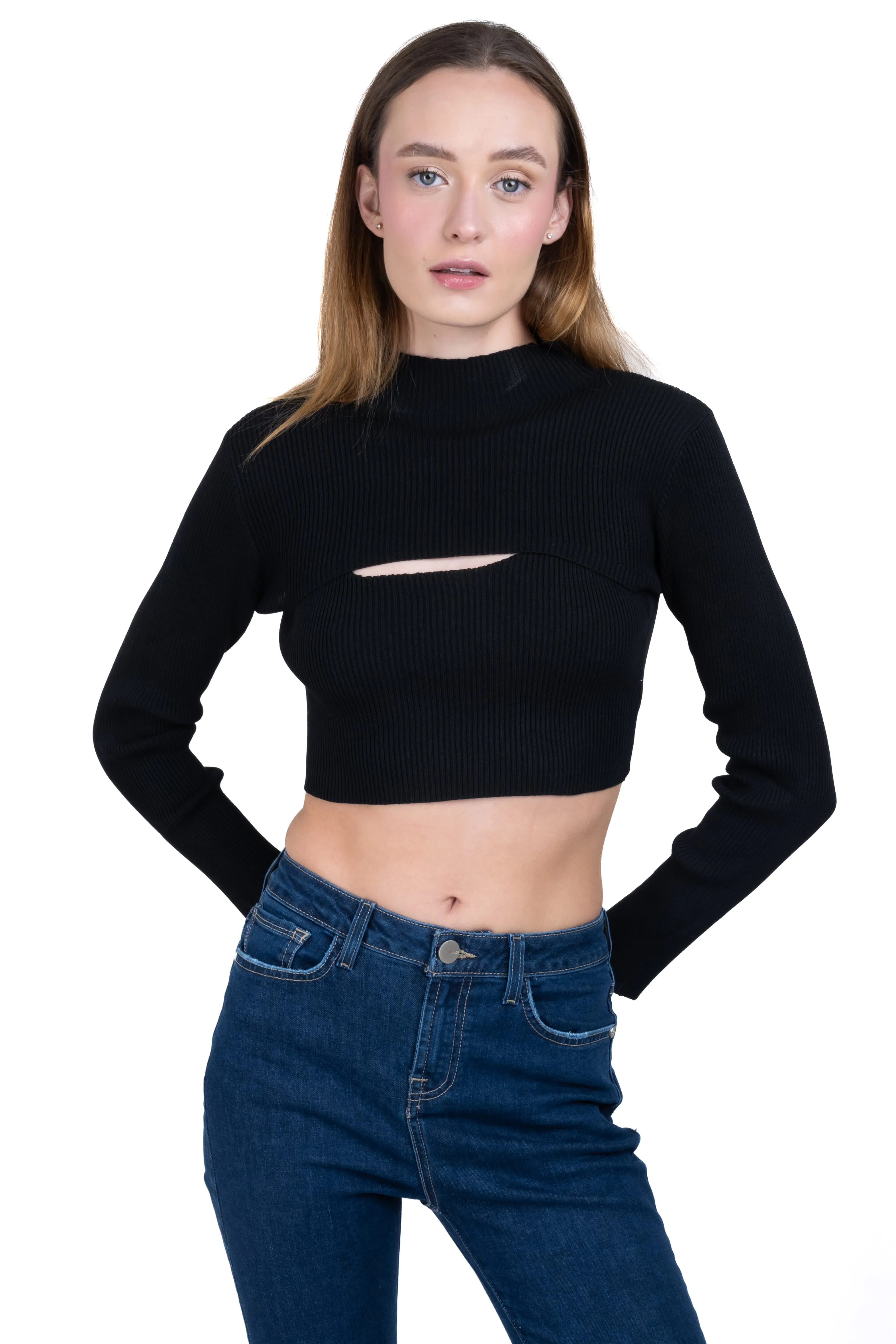 Suéter crop cut out sold by Shasa product image thumbnail 4
