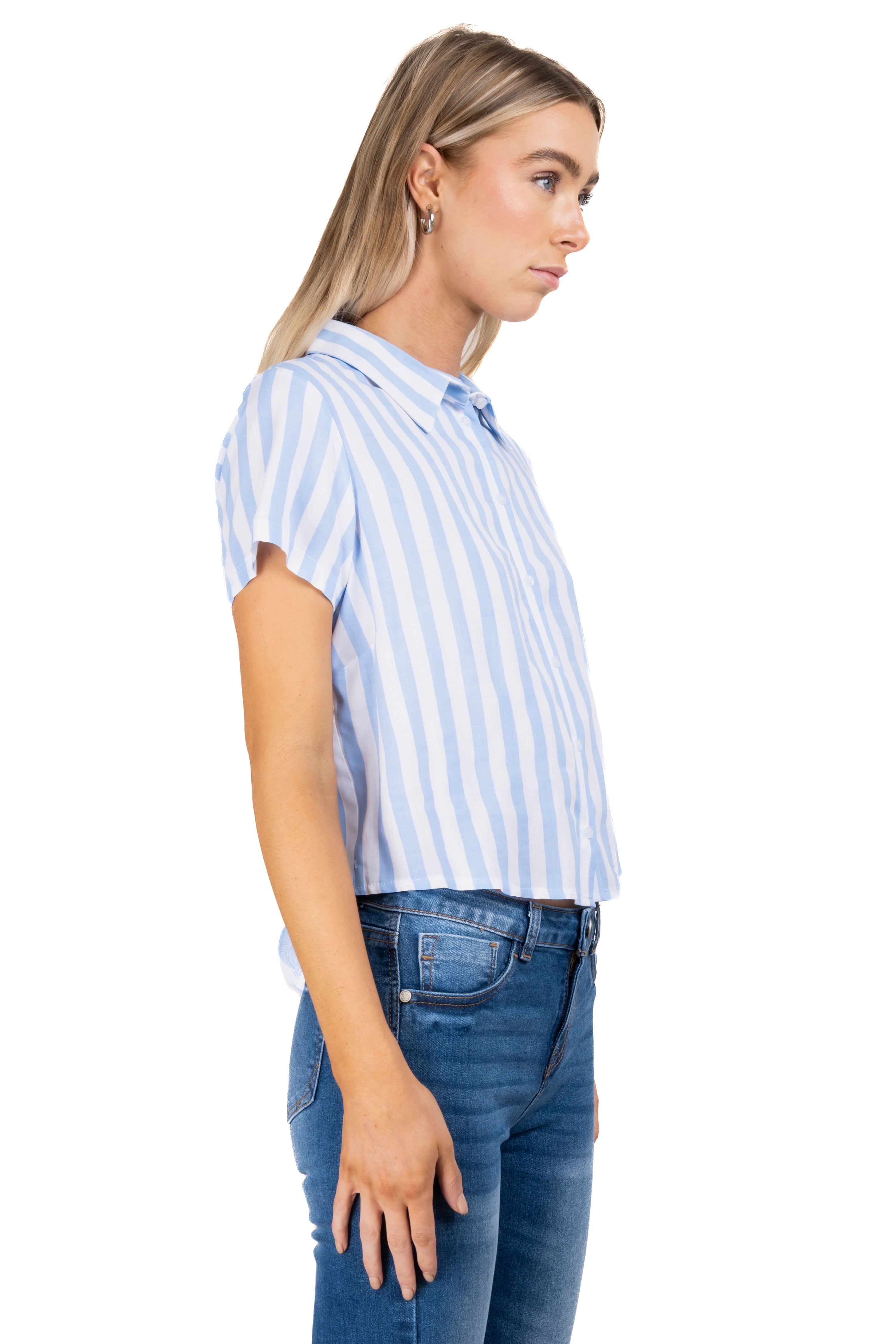 Camisa crop rayas nudo sold by Shasa product image thumbnail 3