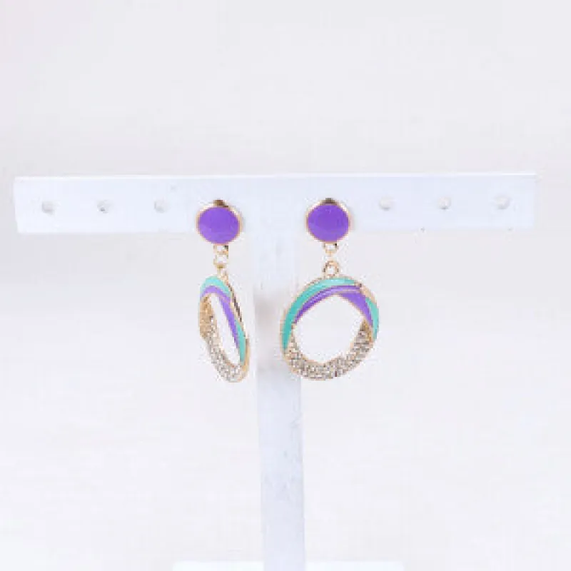 Arete Circulo Color Brillos sold by Shasa
