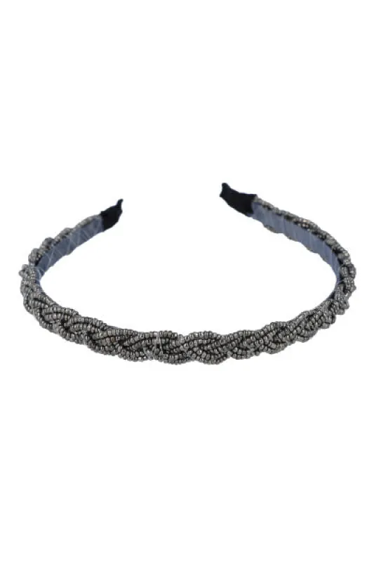 Diadema delgada trenza cuentas sold by Shasa