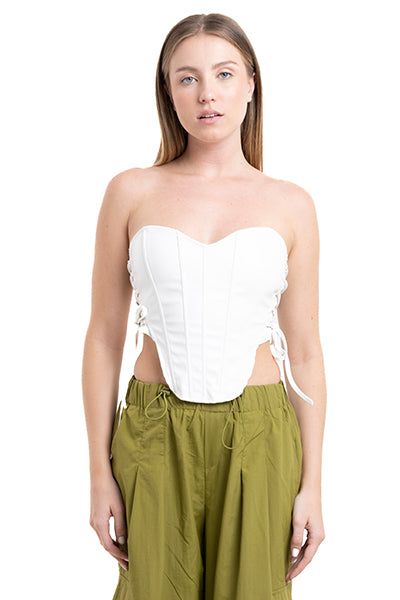 Corset efecto piel detalle lace up sold by Shasa product image thumbnail 2