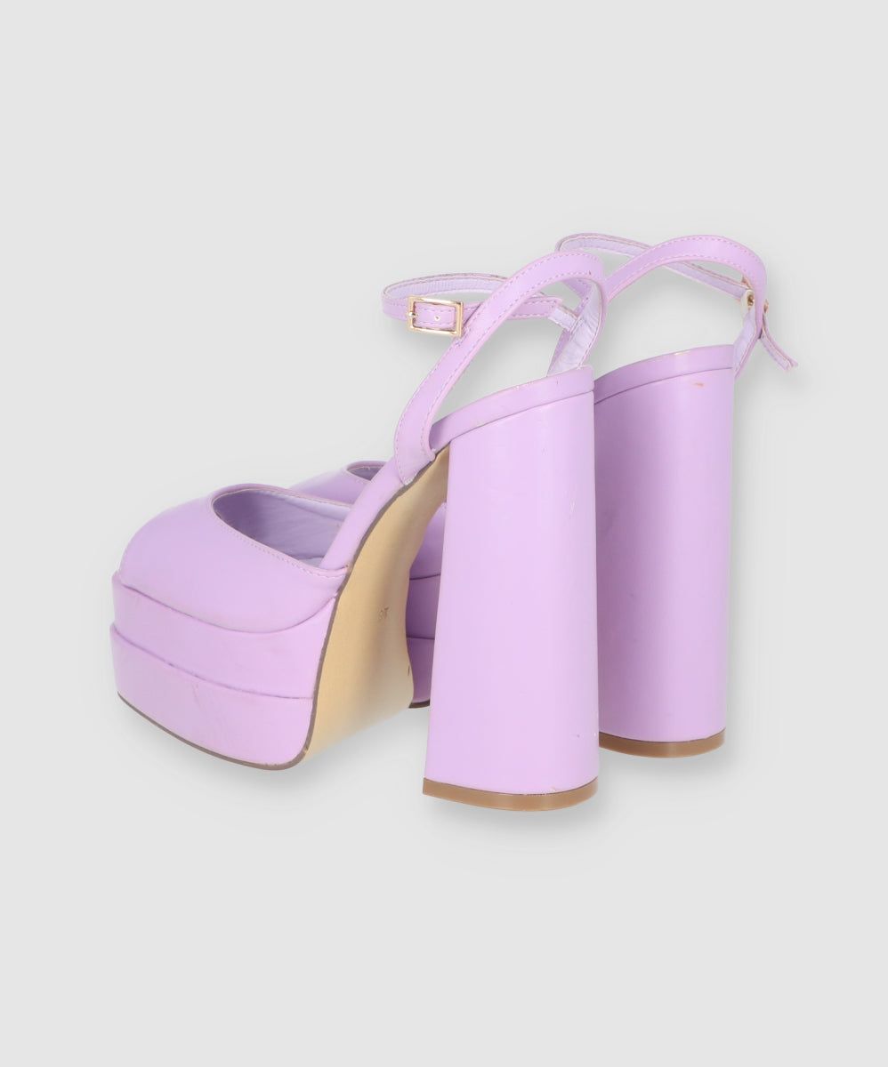 Tacón bloque doble plataforma peep toe sold by Shasa product image thumbnail 4