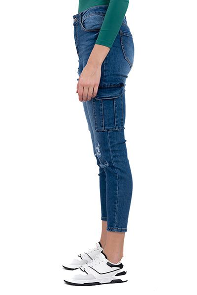 Jeans Skinny Cargo Destrucciones sold by Shasa product image thumbnail 3