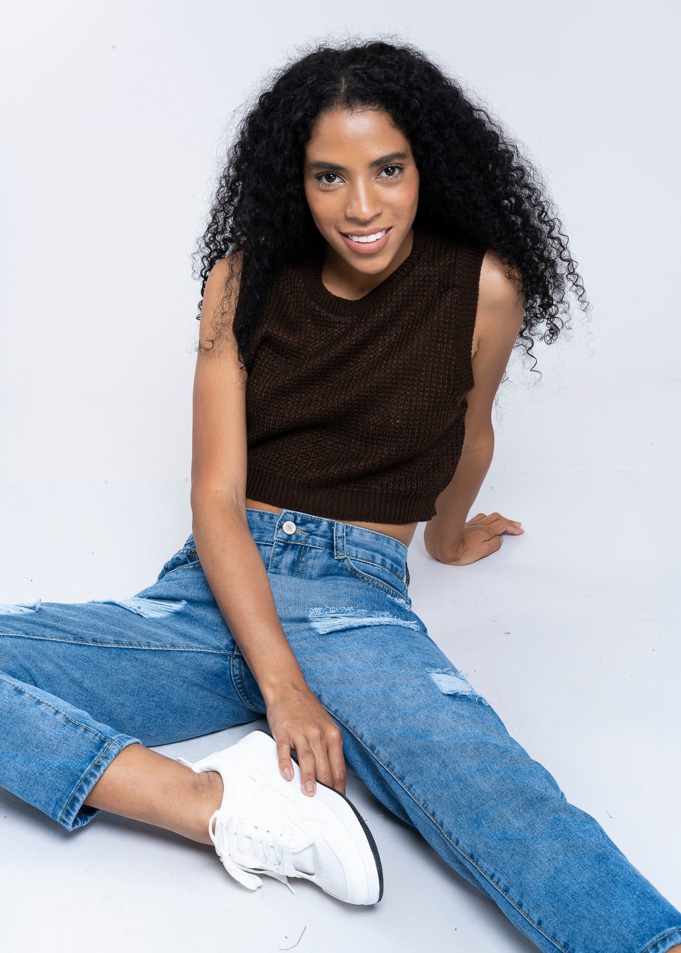 Top punto tejido sold by Shasa