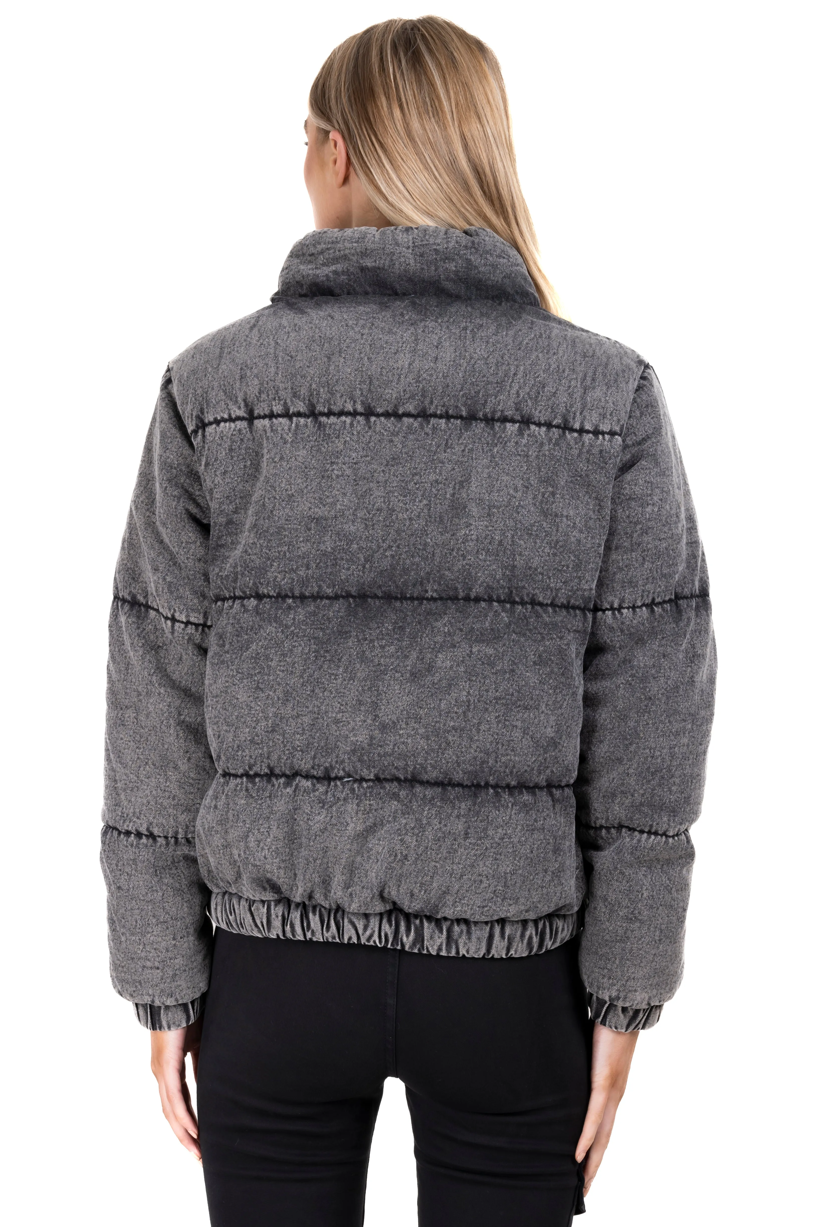 Chamarra bomber capitonada denim sold by Shasa product image thumbnail 4