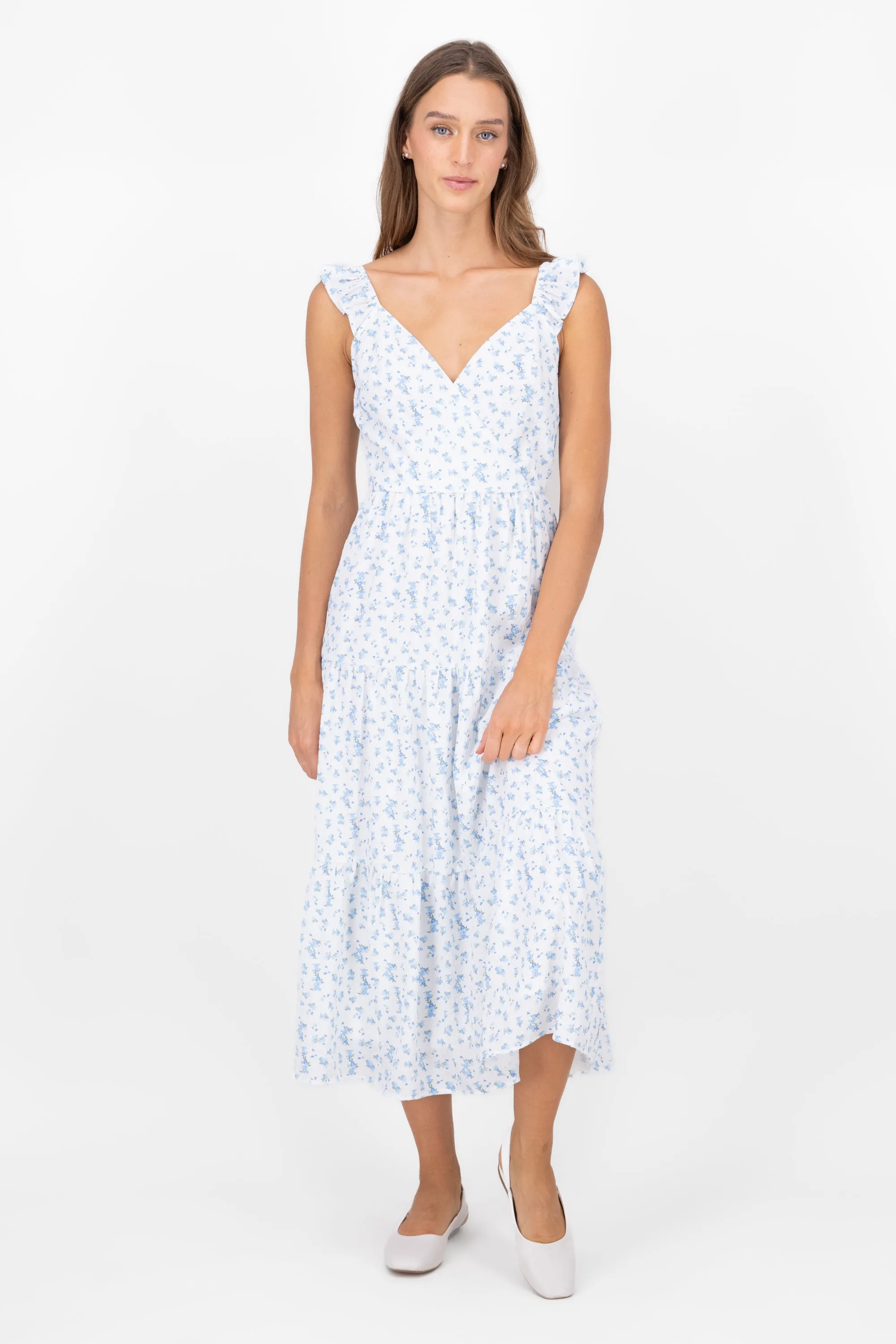 Vestido maxi flores sold by Shasa