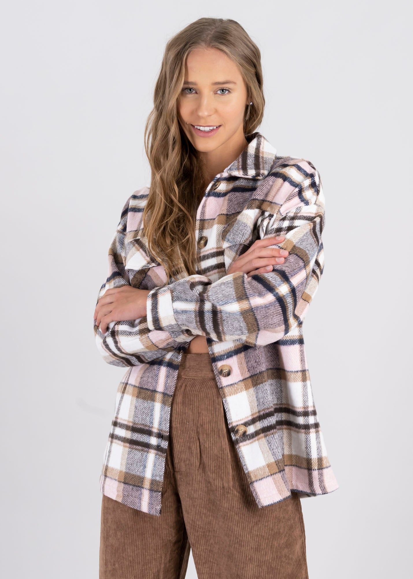 Shacket Tweed Cuadros sold by Shasa