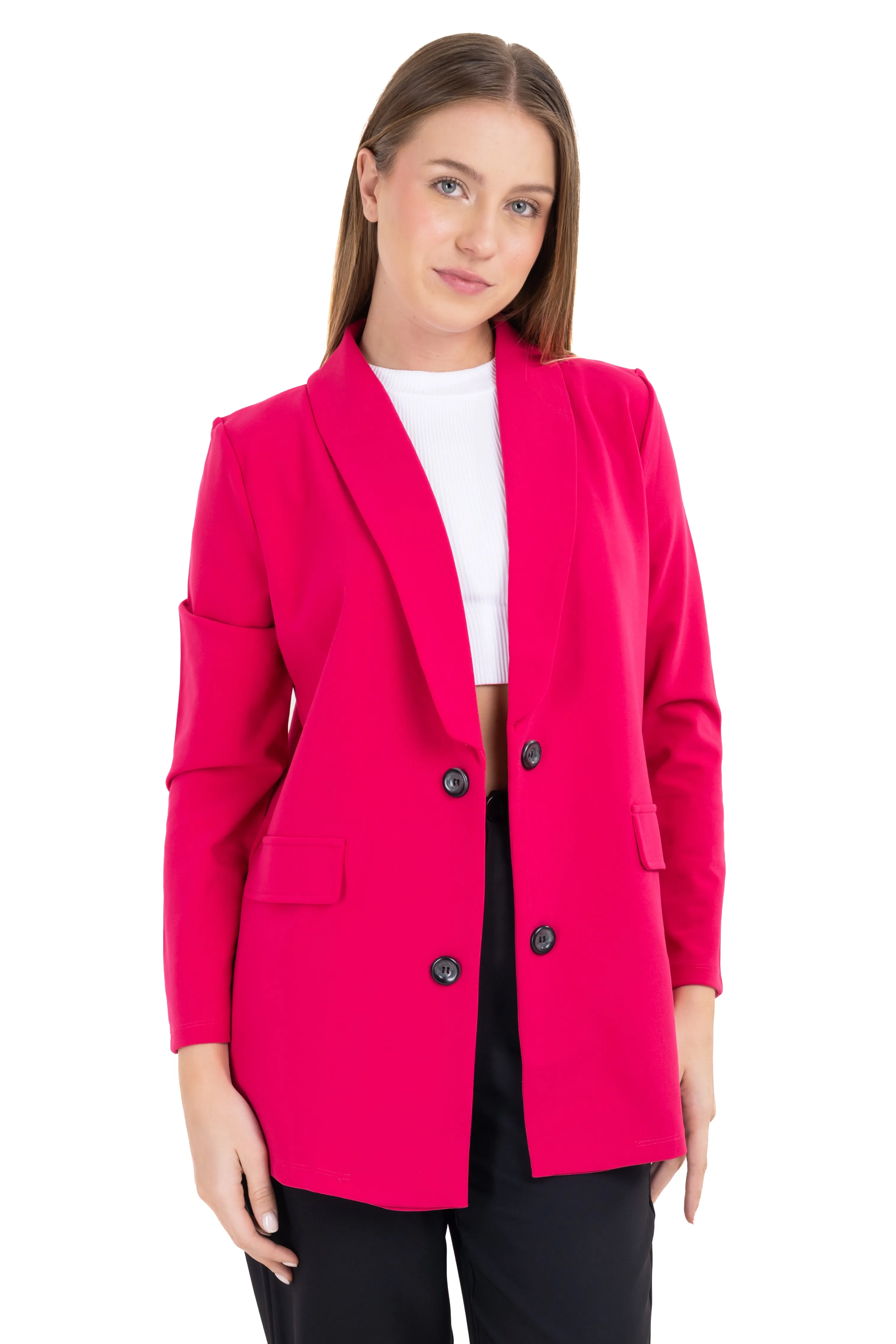 Saco largo liso botones sold by Shasa product image thumbnail 2