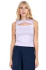 Top doble tela con cut out en escote sold by Shasa