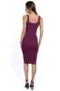 Vestido midi bodycon acanalado liso sold by Shasa