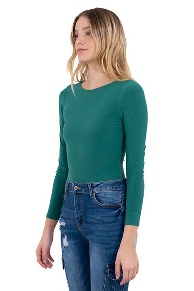 Bodysuit cuello redondo liso sold by Shasa product image thumbnail 3