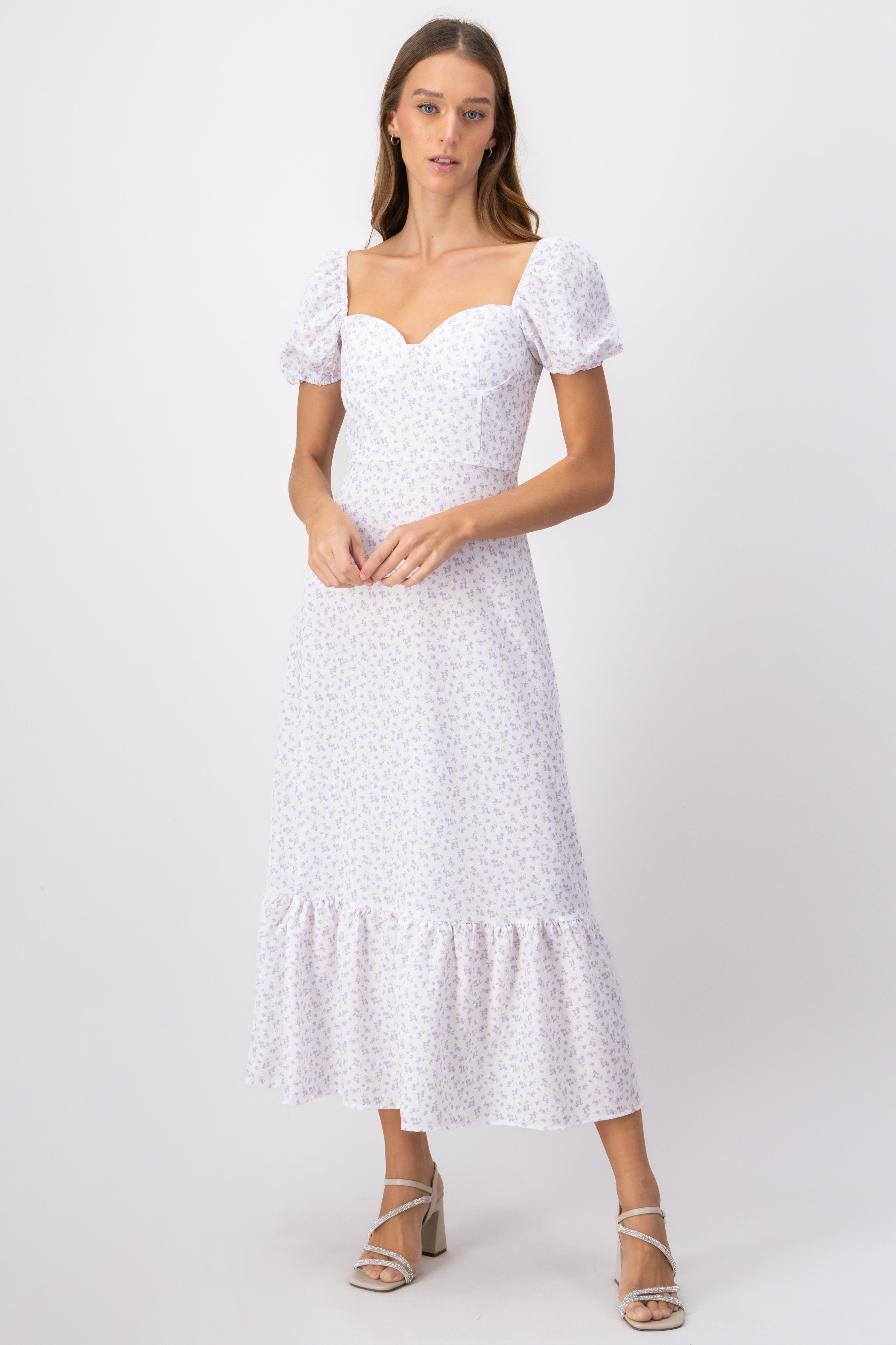 Vestido maxi floreado copas sold by Shasa