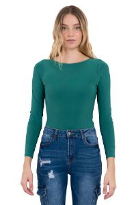 Bodysuit cuello redondo liso sold by Shasa