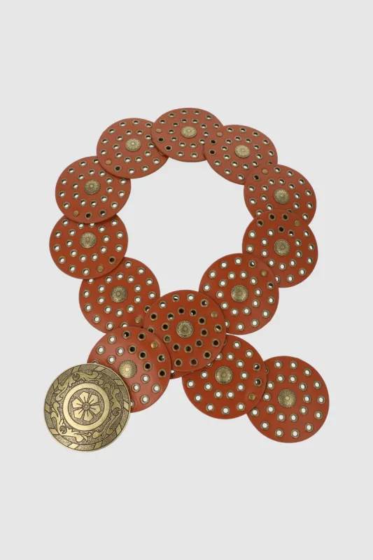 Cinturon circulos hebilla boho sold by Shasa