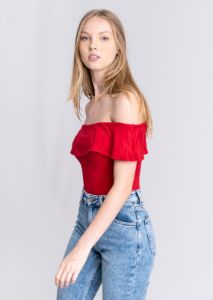 Bodysuit olanes hombro descubierto sold by Shasa