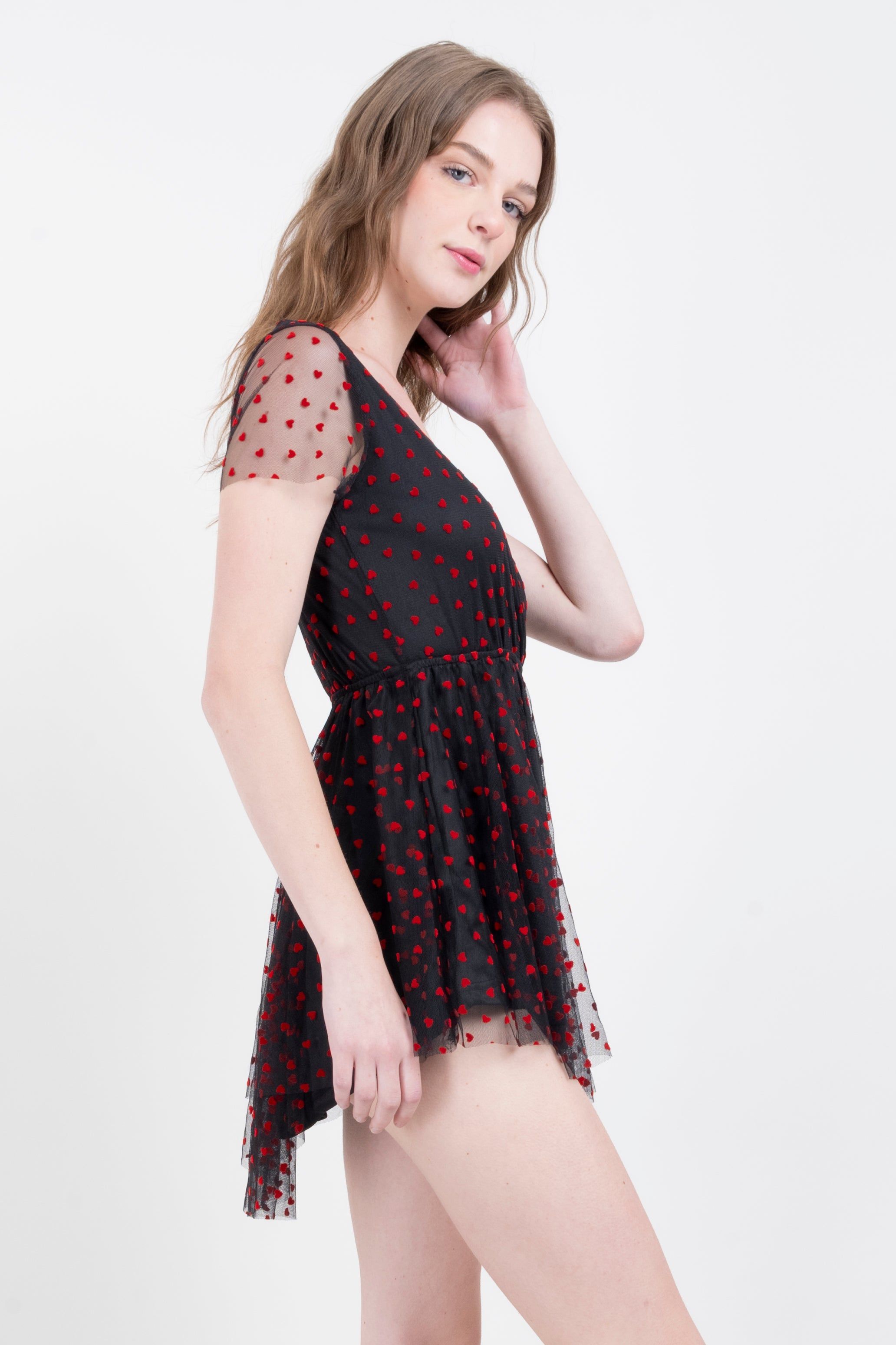 Vestido mini corazones flock sold by Shasa product image thumbnail 3