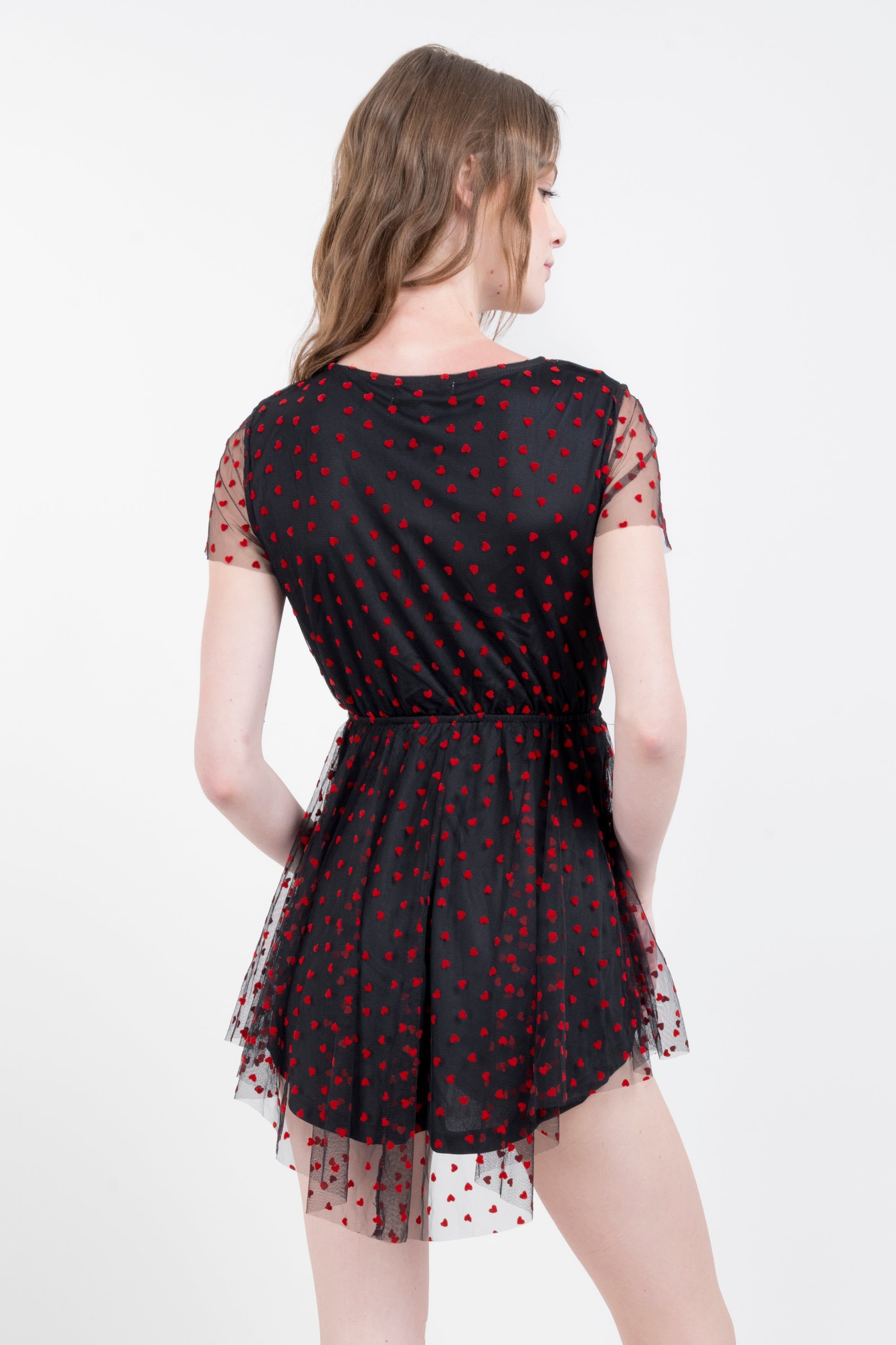 Vestido mini corazones flock sold by Shasa product image thumbnail 4